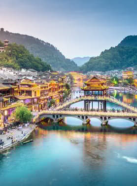 21432 ทัวร์จีน วัน 4 คืน CSL282 น้ำตกฟูหรงเจิ้น ถนนโบราณไท่ผิง ถ้ำประตูสวรรค์ เมืองโบราณฟูหรงเจิ้น 5 บิน Thai Lion Air