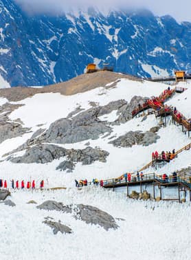 21486 ทัวร์จีน วัน 4 คืน ภูเขาหิมะมังกรหยก วัดซงจ้านหลิน ช่องแคบเสือกระโจน ทะเลสาบไป๋สุยเหอ 5 บิน Kunming Airlines