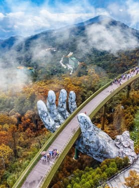 21921 ทัวร์เวียดนาม วัน 2 คืน ZGDAD-2514VJ สะพานมังกรดานัง สะพานมือยักษ์ จัตุรัสแห่งดวงดาว วัดหลินอึ๋ง 3 บิน VietJet Air