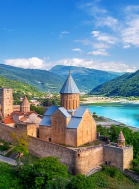 22178 ทัวร์จอร์เจีย วัน 5 คืน GTK11 ป้อมอนานูรี เมืองถ้ำโบราณ วิหารสเวติสเคอเวรี อุทยานแห่งชาติบอร์โจมี 8 บิน Turkish Airlines