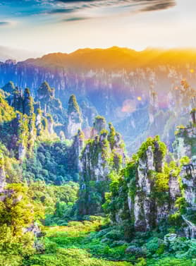 22940 ทัวร์จีน วัน 5 คืน DYGFD0426 ตึกมหัสจรรย์ 72 ฝูหรงเจิ้น ผิงซานแกรนด์แคนอยอน จางเจียเจี้ย 6 บิน Thai AirAsia