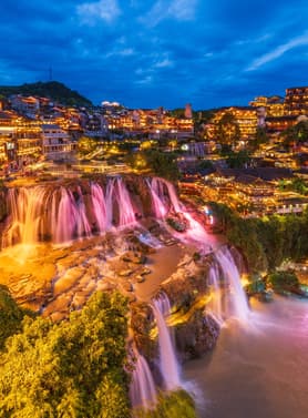 23167 ทัวร์จีน วัน 5 คืน BT-DYG32_FD เมืองโบราณเฟิ่งหวง ฟูหรงเจิ้น เขตอุทยานจางเจียเจี้ย ภูเขาเจ็ดดาว 6 บิน Thai AirAsia