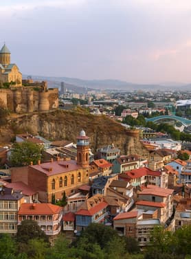 23444 ทัวร์จอร์เจีย วัน 6 คืน TBS22 ป้อมนาริคาล่า วิหารสเวติสโคเวลี น้ำพุแห่งโคลชิส รูปป้ันอาลีและนีโน่ 8 บิน Turkish Airlines