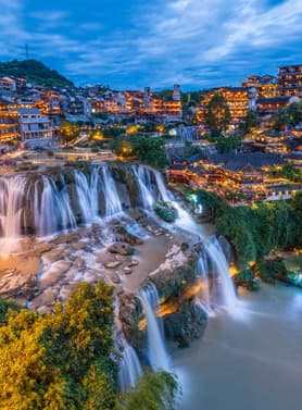 24296 ทัวร์จีน วัน 4 คืน CFDDYG2  ฝูหรงเจิ้น บูเอ๋อร์เหมิน พิพิธภัณฑ์ภาพวาดทราย 5 บิน Thai AirAsia