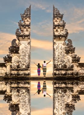 25757 ทัวร์อินโดนีเซีย วัน 3 คืน วิหารทานาล็อก สวนพระวิษณุ วัดเลมปูยางค์ ทะเลสาบบาร์ตู 4 บิน Thai Lion Air