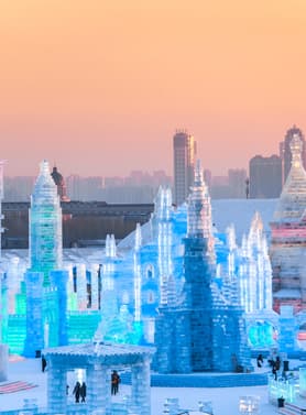 26201 ทัวร์จีน วัน 5 คืน ลานสกียาบูลี่ กิจกรรมภายในหมู่บ้านหิมะ จัตุรัสโบสถ์เซนต์โซเฟีย เทศกาลแกะสลักน้ำแข็ง 6 บิน ไทยแอร์เอเชียเอกซ์
