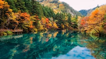 เที่ยวจิ่วจ้ายโกว - จุดถ่ายรูปสุดฮิต ตอนใบไม้เปลี่ยนสี ได้รูปสวยแน่