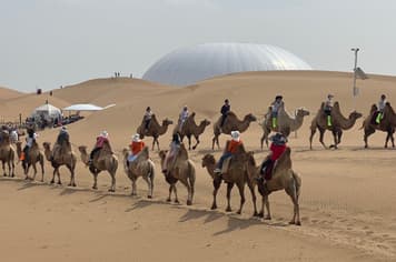 21793 ทัวร์undefined วัน 5 คืน DSNVZ0226 วัดต้าเจา ศูนย์วัฒธรรมหยวหยิว ทะเลทราบเสียงชาวาน ทุ่งหญ้าออร์ดอส 6 บิน VietJet Air