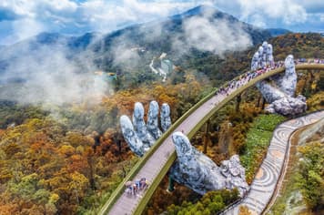 21921 ทัวร์เวียดนาม วัน 2 คืน ZGDAD-2514VJ สะพานมังกรดานัง สะพานมือยักษ์ จัตุรัสแห่งดวงดาว วัดหลินอึ๋ง 3 บิน VietJet Air