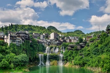 23050 ทัวร์จีน วัน 5 คืน 5 คืิน CSL306 วัดโบราณเชียนหมิง ล่องเรือแม่น้ำถัวเจียง เมืองโบราณเฟิ่งหวง สะพานหงส์ 6 บิน Thai Lion Air