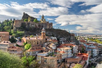 23443 ทัวร์จอร์เจีย วัน 5 คืน TBS21 ล่องเรือในทะเลดำชมอ่าวเมืองบาทูมี วิหารสเวติสโคเวลี ป้อมอนานูรี พิพิธภัณฑ์สตาลิน 8 บิน Turkish Airlines