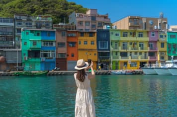 23533 ทัวร์ไต้หวัน วัน 2 คืน VZ-TPE08 วัดหลงซาน ทะเลสาบสุริยันจันทรา หมู่บ้านโบราณจิ่งเฟิ่น 4 บิน ไทยเวียตเจ็ท