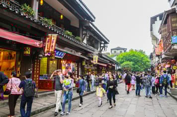 23568 ทัวร์จีน วัน 3 คืน WDCKG001 หมู่บ้านโบราณฉือชี่โข่ว หลงเหมินห่าว ถนนคนเดินเจี่ยฟ่างเป่ย 4 บิน ภูฏานแอร์ไลน์  