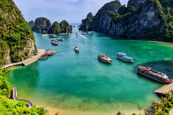 26862 ทัวร์เวียดนาม วัน 3 คืน เมก้าแกรนด์เวิร์ล ล่องเรืออ่าวฮาลอง วัดเฉินก๊วก วัดเจดีย์เสาเดียว 4 บิน Vietnam Airlines