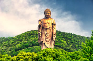 27597 ทัวร์จีน วัน 4 คืน เที่ยวสี่เมือง วัดพระใหญ่หลิงซาน ล่องเรือทะเลสาบซีหู หาดไว่ทาน 6 บิน JUNEYAO AIRLINE  