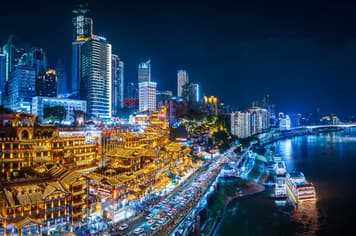 28152 ทัวร์จีน วัน 4 คืน อุทยานเขานางฟ้า หงหยาต้น ถนนคนเดินสือปาที 6 บิน ไทยเวียตเจ็ท