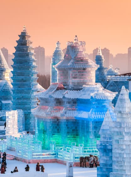 ทัวร์จีน ฮาร์บิน 7 วัน 5 คืน DREAM HOME นั่งม้าลากเลื่อน นอนหมู่บ้านหิมะ (ไม่เข้าร้านรัฐบาล) บิน XJ (DMK)