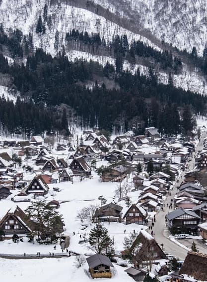 ทัวร์ญี่ปุ่น โอซาก้า 5 วัน 3 คืน หุบเขาโชกาวะ ชิราคาวาโกะ ชินไซบาชิ พระใหญ่เอจิเซ็น บิน VZ (BKK)