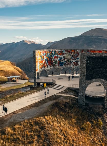 ทัวร์จอร์เจีย จอร์เจีย 8 วัน 5 คืน PV-TBS02 ป้อมนาริคาล่า มารดาแห่งจอร์เจีย โรงอาบน้ำโบราณ อะบาโนตูบานี ถนนคนเดินชาเดอร์นี่  บิน TK (BKK)