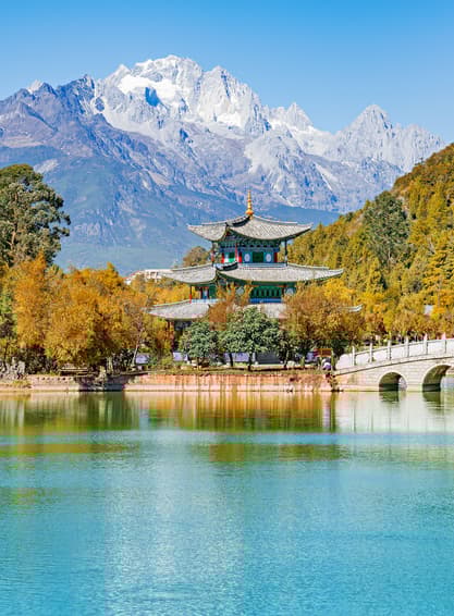 ทัวร์จีน ลี่เจียง 5 วัน 4 คืน VLJG54DR-1 บเขาพระจันทร์สีน้ำเงิน อุทยานภูเขาหิมะมังกรหยก สระมังกรดำ ช่องเขาเสือกระโจน บิน DR (BKK)