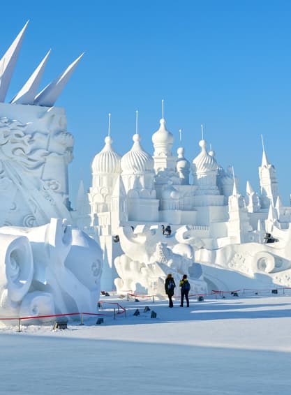 ทัวร์จีน ฮาร์บิน 6 วัน 5 คืน HRBXJ0126 ภาพเขียน 10 ลี้ หมู่บ้านหิมะ คฤหาสน์วอลการ์ เกาะพระอาทิตย์ บิน XJ (DMK)