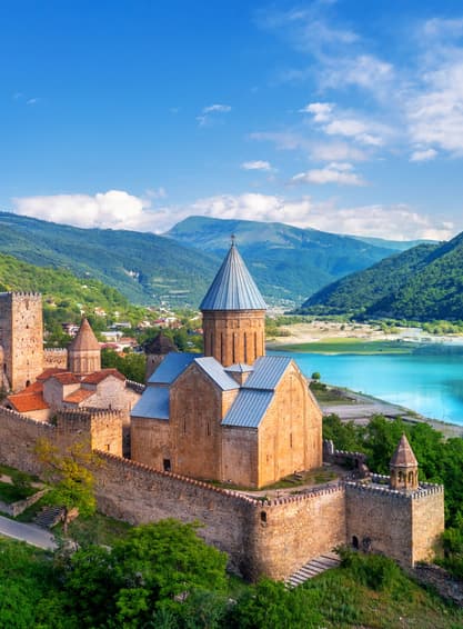 ทัวร์จอร์เจีย 8 วัน 5 คืน GTK11 ป้อมอนานูรี เมืองถ้ำโบราณ วิหารสเวติสเคอเวรี อุทยานแห่งชาติบอร์โจมี บิน TK (BKK)