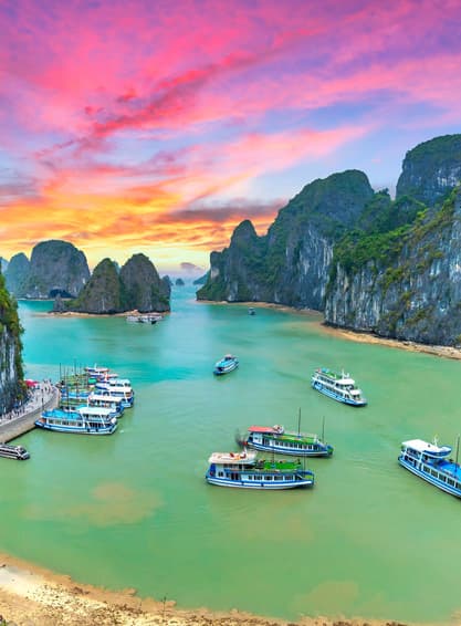 ทัวร์เวียดนาม ฮานอย ฮาลอง 4 วัน 3 คืน ZGHAN-2602VN ล่องเรือฮาลองเบย์ แกรนด์ เวิลด์ ฮานอย โบสถ์หินตามด๋าว บิน VN (BKK)