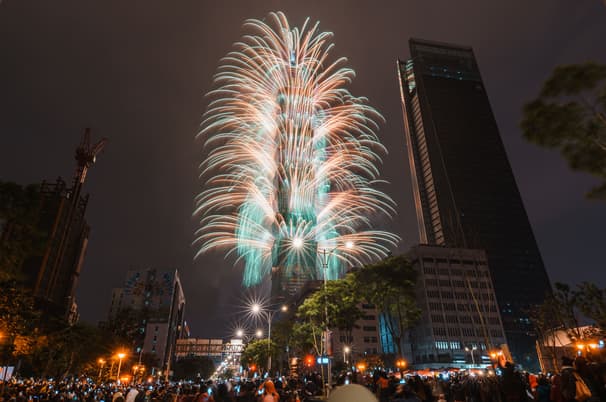 ไต้หวัน ไทเป ไทจง สุริยันจันทรา ผิงซี เคาท์ดาวน์ปีใหม่ตึกไทเป 101 (รวมรถรับส่งเคาท์ดาวน์)