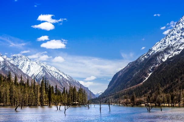 ทัวร์จีน เฉิงตู ทิเบต 5 วัน 4 คืน ภูเขาสี่ดรุณี อุทยานต๋ากู่ปิงชวน บิน VJ