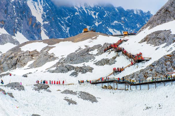 ทัวร์จีน คุนหมิง 6 วัน 5 คืน KMGKY0725 ภูเขาหิมะมังกรหยก สวนน้ำตกคุนหมิง ,(ไม่ลงร้าน),บินค่ำ กลับดึก (BKK)