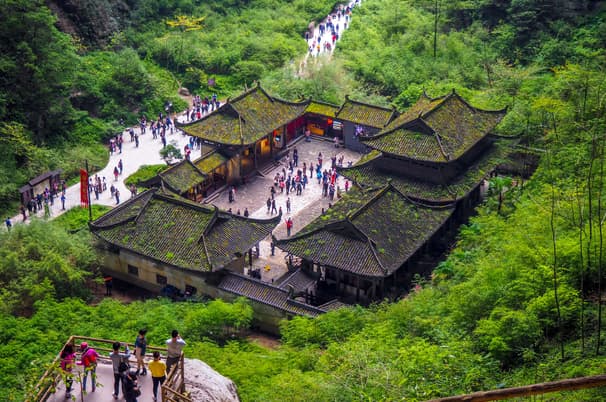 จีน ฉงชิ่ง อู่หลง เลาจุนต้ง เขานางฟ้า อุทยานหลุมฟ้าสะพานสวรรค์ (ไม่ลงร้าน)
