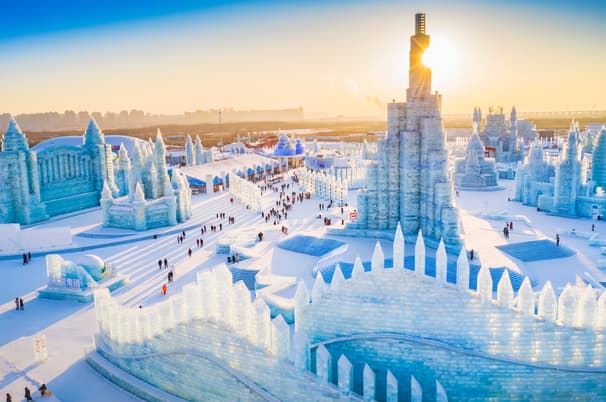 ทัวร์จีน ฮาร์บิน 7 วัน 5 คืน เกาะพระอาทิตย์ snow town เทศกาลหิมะแกะสลัก (ไม่เข้าร้านรัฐบาล) บิน CZ-XJ (BKK/DMK)