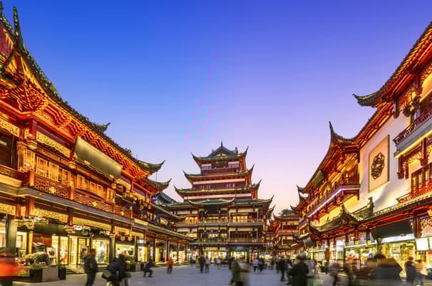 ทัวร์จีน เซี่ยงไฮ้ 5 วัน 3 คืน PVGSL0325 ตลาดเฉิงหวังเมี่ยว ถนนนานกิง ฟรอเลนเทีย วิลเลจเอ้าเล็ท หาดไว่ทาน บิน SL (DMK)