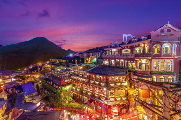 ทัวร์ไต้หวัน ไทเป 4 วัน 3 คืน TPE58 ล่องเรือทะเลสาบสุริยันจันทรา หมู่บ้านโบราณจิ่วเฟิ่น วัดหลงซาน บิน JX (BKK)