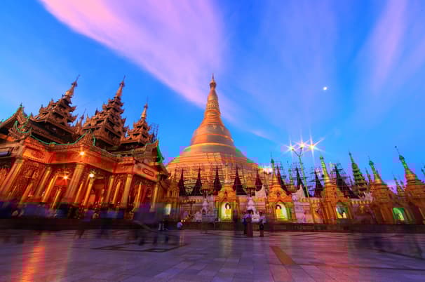 ทัวร์พม่า ย่างกุ้ง 3 วัน 2 คืน WDRGN001 เจดีย์ชเวมอดอว์ พระธาตุอินทร์แขวน พระมหาเจดีย์กาบาเอ บิน 