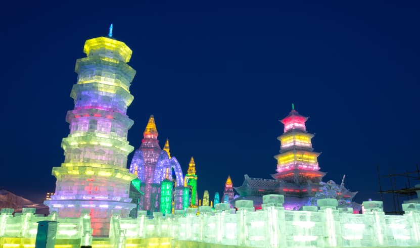 ทัวร์จีน ฮาร์บิ้น 6 วัน 4 คืน หมู่บ้านหิมะ เกาะพระอาทิตย์ บิน XJ (DMK)