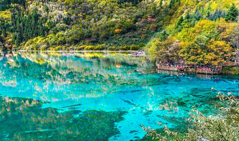 ทัวร์จีน เฉิงตู 5 วัน 4 คืน อุทยานจิ่วจ้ายโกว ภูเขาสี่ดรุณี บิน EU (BKK)