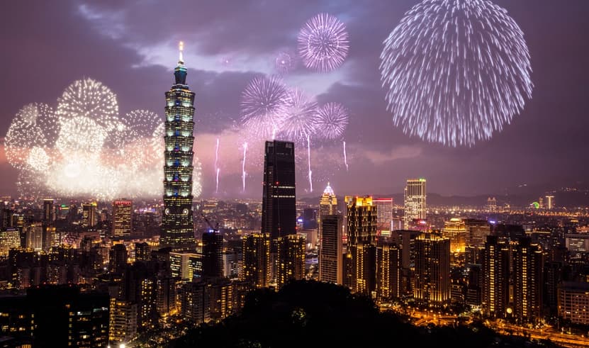 เคาท์ดาวน์ปีใหม่ 2026 ไต้หวัน ย่านตึก Taipei 101 ใจกลางไทเป ล่องเรือทะเลสาบสุริยันจันทรา เที่ยวหมู่บ้านโบราณจิ่วเฟิ่น ไหว้พระขอพรรับปีใหม่ 5 วัน 3 คืน สายการบิน EVA AIR (BR)