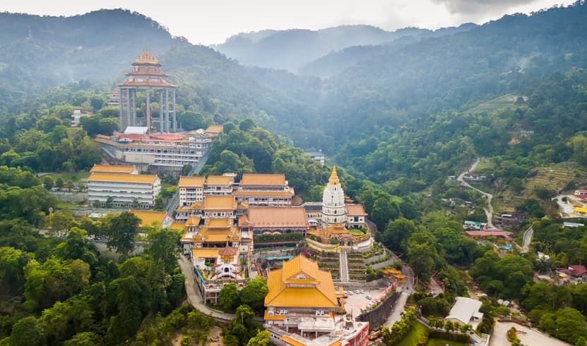 ทัวร์มาเลเซีย มาเลเซีย ปีนัง 3 วัน 2 คืน วัดเจ้าแม่กวนอิม หมู่บ้านชาวประมง คฤหาสน์ตระกูลคู ปีนังฮิลล์ บิน SL (DMK)