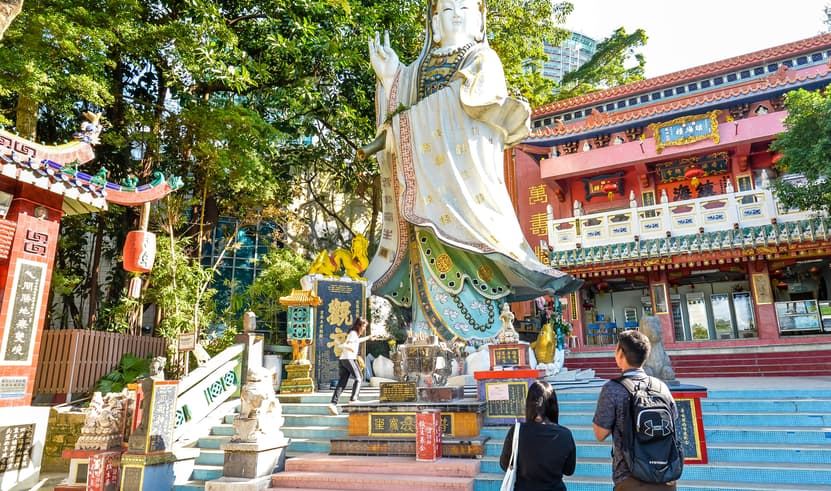 ทัวร์ฮ่องกง ฮ่องกง DF88-HK 2 วัดซีซ้าน พระใหญ่นองปิง วัดแชกงหมิว วัดเจ้าแม่กวนอิมองค์เก่าแก่ฮ่องฮำ บิน EK (BKK)