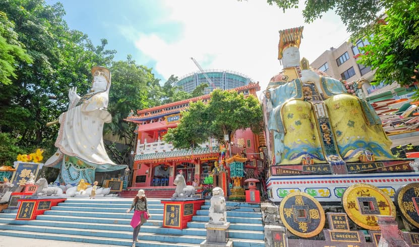 ทัวร์ฮ่องกง ฮ่องกง มาเก๊า CHBH10 วิหารเซนปอล วัดเจ้าแม่กวนอิม วัดแชกงหมิว ช้อปปิ้งย่านจิมซาจุ่ย  บิน HB (BKK)