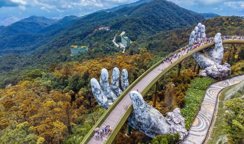 ทัวร์เวียดนามกลาง ดานัง 4 วัน 3 คืน WNVN_CVZ4D-B03 บานาฮิลล์ ดานัง เมืองเก่าฮอยอาน วัดหลินอึ๋ง บิน VJ (BKK)