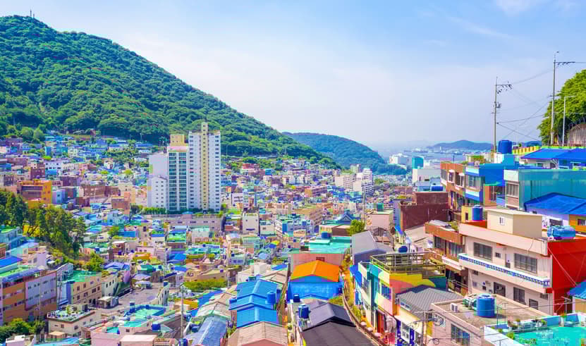 ทัวร์เกาหลี ปูซาน 5 วัน 4 คืน 59868 WDPUS003 หมู่บ้านวัฒนธรรมคัมซอน วัดแฮดงยงกุงซาน อุทยานแทจงแด ถนนนัมพงโด บิน BX (BKK)     