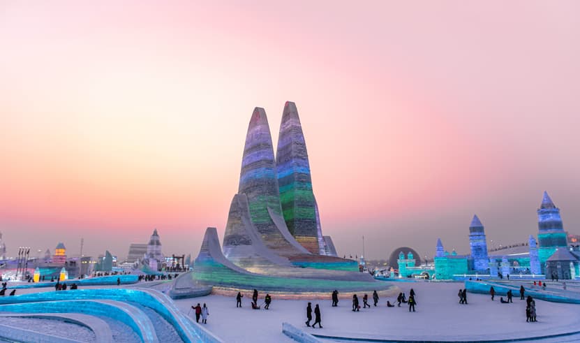 ทัวร์จีน ฮาร์บิน 6วัน 4คืน VHRB649CXJ-16 หมู่บ้านหิมะ ถนนคนเดินแส่ยุ่นเจีย รูปปั้นตุ๊กตาหิมะ จัตุรัสโบสถ์เซนต์โซเฟีย บิน 9C (BKK)
