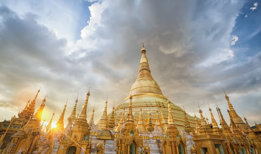 ทัวร์พม่า ย่างกุ้ง 1 วัน WDRGN004 เจดีย์กาบาเอ มหาเจดีย์ชเวดากอง เจดีย์สุเหร่ ย่างกุ้ง บิน FD (DMK)   