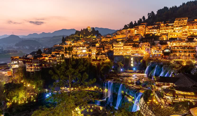 ทัวร์จีน ฉางชา 5 วัน 4 คืน CSX18 น้ำตกฟูหรงเจิ้น ตึกมหัศจรรย์ 72 เทียนเหมินซาน ล่องเรือแม่น้ำถัวเจียง บิน FD (DMK)