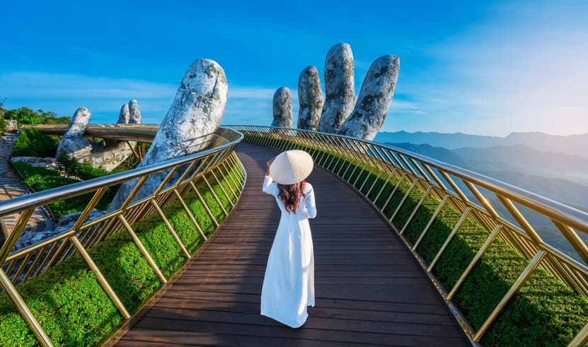 ทัวร์เวียดนาม ฮอยอัน ดานัง 4 วัน 3 คืน BT-DAD99_FD สะพานมังกร Apec Park บาน่าฮิลล์ สะพานสีทอง  บิน FD (DMK)