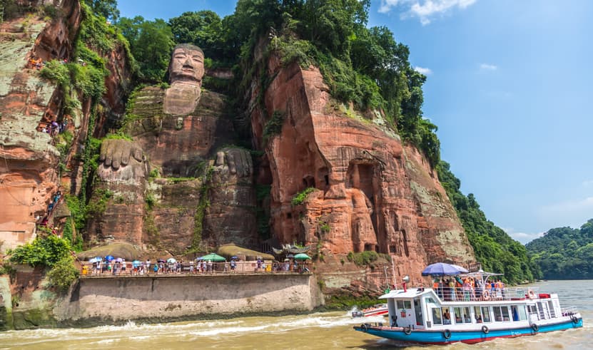 ทัวร์จีน เฉิงตู 6 วัน 5 คืน SHSLTFU3 ล่องเรือชมหลวงพ่อโตเล่อซาน ภูเขาสี่ดรุณี ปี้เผิงโกว สวนหมีแพนด้า บิน SL (DMK)