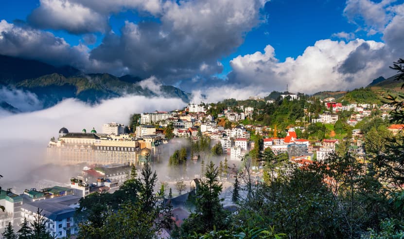 ทัวร์เวียดนาม ฮานอย ซาปา 4 วัน 3 คืน HANVN0226 ยอดเขาฟาซิปัน หมู่บ้านกั๊ต กั๊ต Mega Grand World บิน VN (BKK)