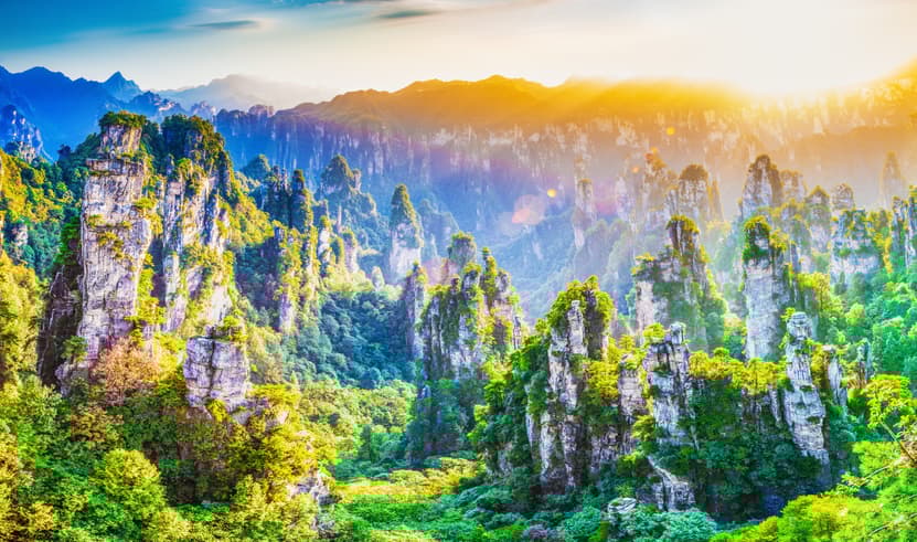 ืทัวร์จีน จางเจียเจี้ย 6 วัน 5 คืน DYGFD0426 ตึกมหัสจรรย์ 72 ฝูหรงเจิ้น ผิงซานแกรนด์แคนอยอน จางเจียเจี้ย บิน FD (DMK)